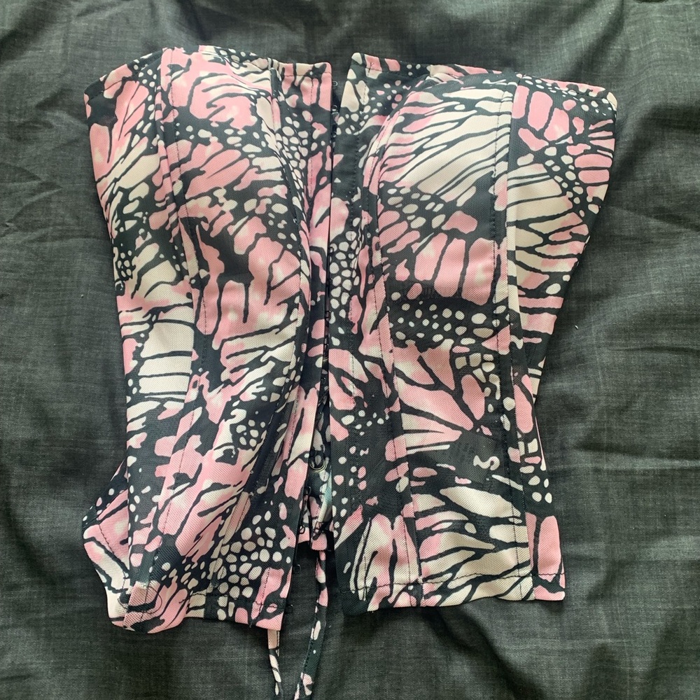 Pink corset top